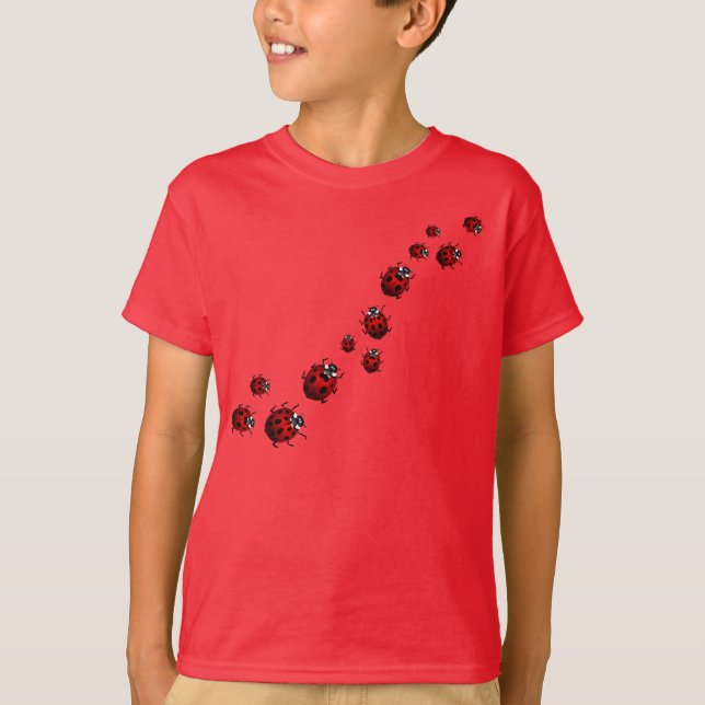 Chemises de Ladybird de coccinelle de T-shirts (Devant)