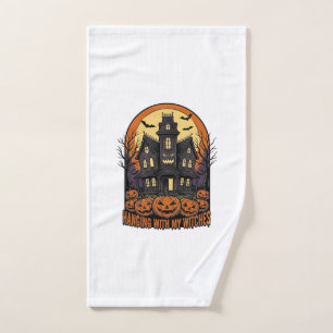 Chemises de maison hantée Halloween amis sorcières