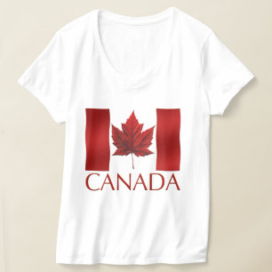 Chemises Drapeau T-shirt Canada pour femmes