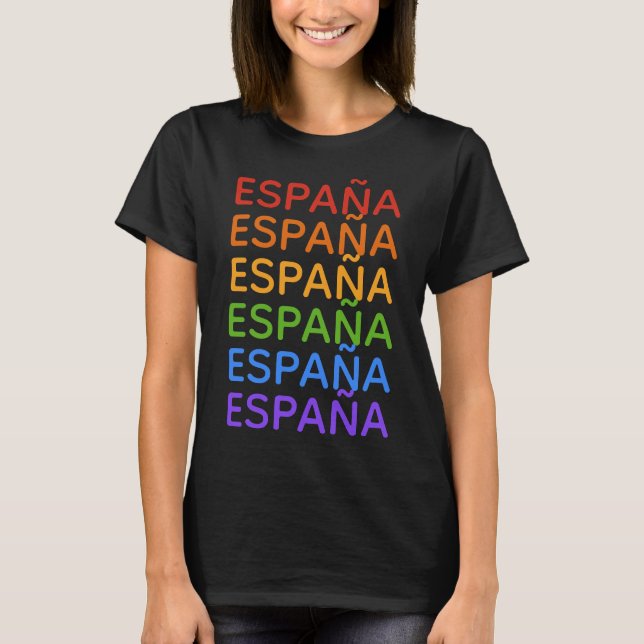 Chemises et vestes d'España Espagne d'arc-en-ciel (Devant)