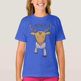 Chemises et vestes Reindeer de Finlande mignonne