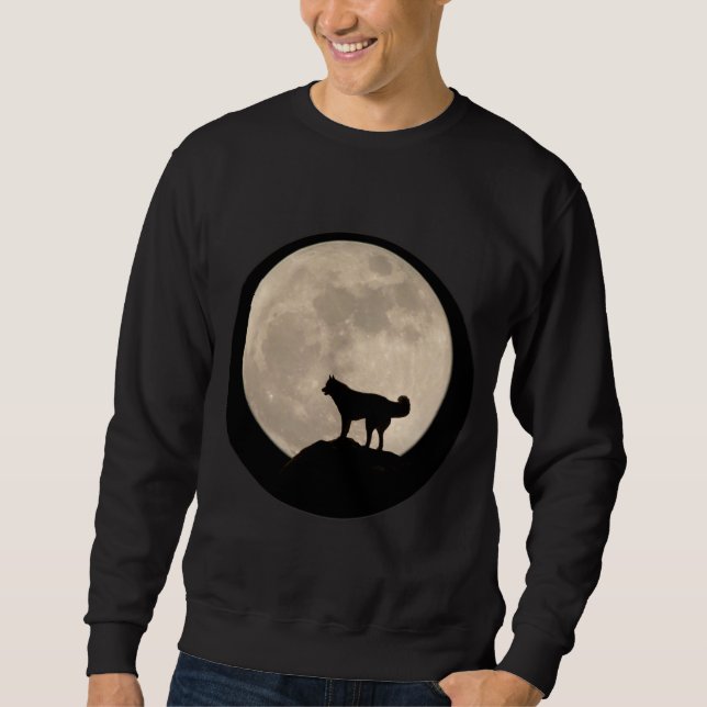 Chemises Husky traîneau Chien Sweatshirt Wolf Chie (Devant)