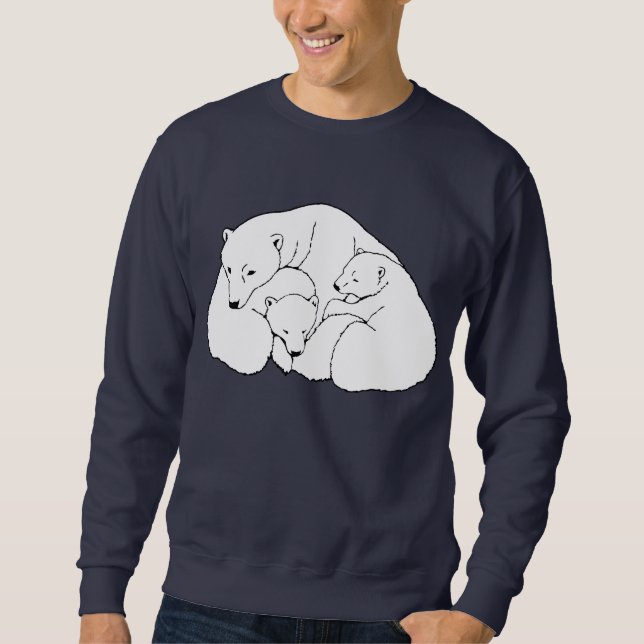 Chemises mignonnes d'ours de bébé de sweatshirt (Devant)