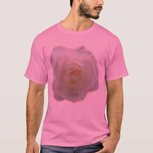 Chemises Roses Blanches Beau T-shirt Unisex Rose (Devant)