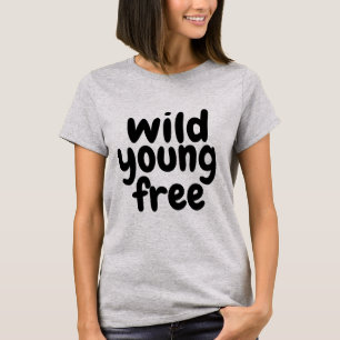 chemises T-Shirt pour femmes jeunes et libres