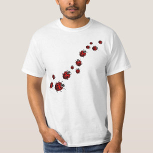 Chemises unisexes de coccinelle de T-shirts de