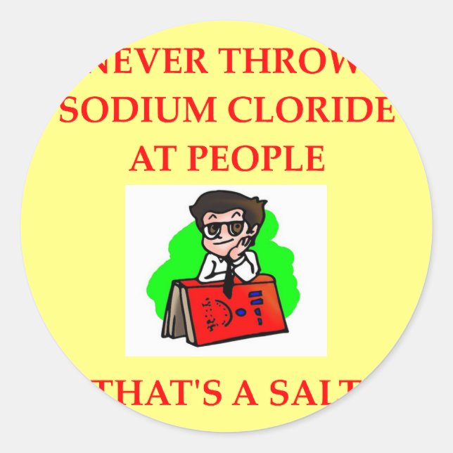 CHEMIST2.png Runder Aufkleber (Vorderseite)