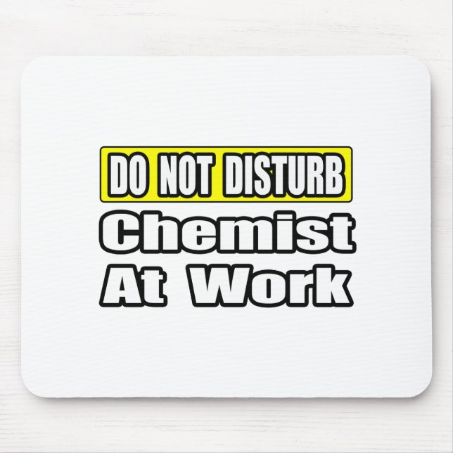 Chemist am Arbeitsplatz Mousepad (Vorne)