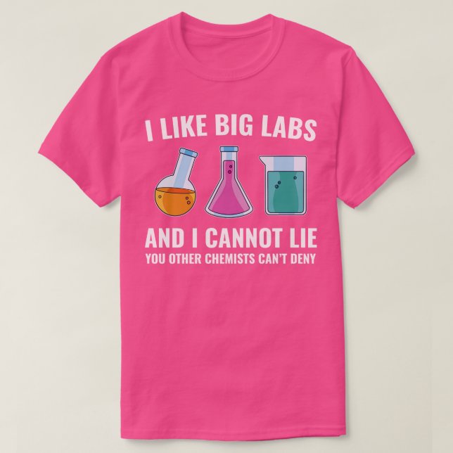 Chemist Funny Labradors Laboratory T-Shirt (Design vorne)