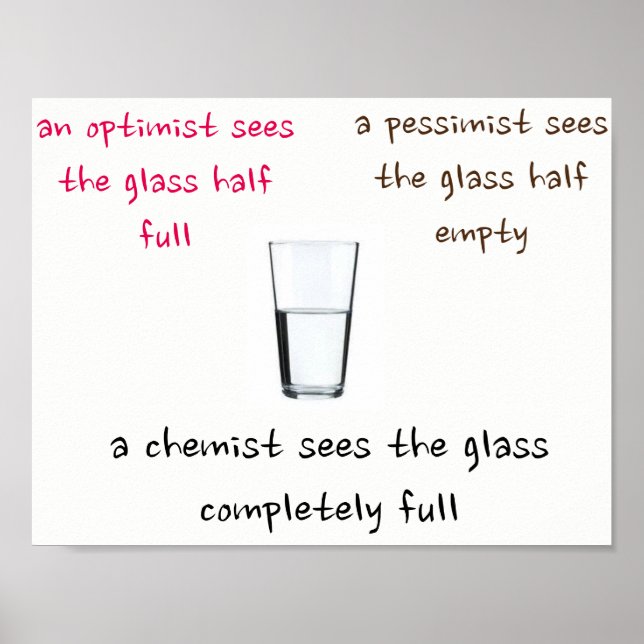 Chemistische Sicht auf die Welt Poster (Vorne)