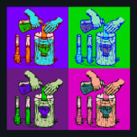 Chemistry Displacement Pop Art Poster<br><div class="desc">As our knowledge builds about the universe we find that nothing is impossible. At String Theory humor and knowledge are abundant in our diverse selection of apparel  and remember 99% of the items offered in my gallery can be customized to your taste!</div>