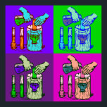 Chemistry Displacement Pop Art Poster<br><div class="desc">As our knowledge builds about the universe we find that nothing is impossible. At String Theory humor and knowledge are abundant in our diverse selection of apparel and remember 99% of the items offered in my gallery can be customized to your taste!</div>