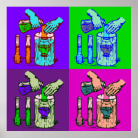 Chemistry Displacement Pop Art