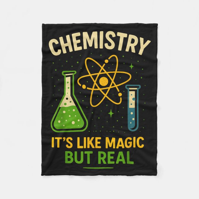 Chemistry It’s Like Magic Funny Science Teacher St Fleecedecke (Vorderseite)