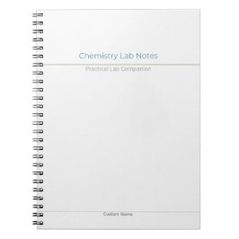 Chemistry Lab Notes – Custom Name Notizblock