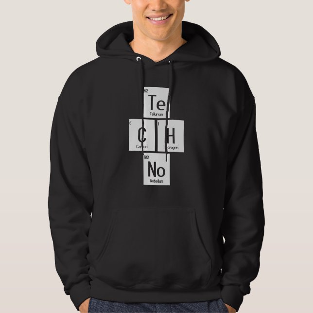 Chemistry Rave Music Hard Techno Raver Dark Techno Hoodie (Vorderseite)