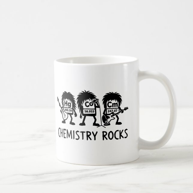 Chemistry Rocks Science Rock Band Kaffeetasse (Rechts)
