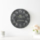 Chemistry Science Chalkboard Personalizable Clock Große Wanduhr (Home)