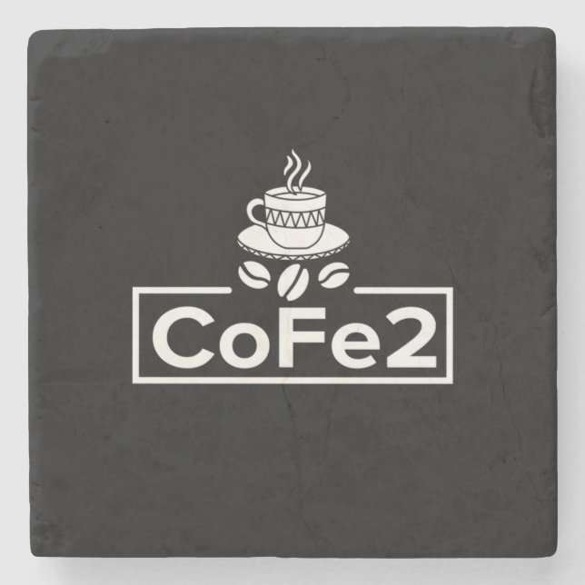 Chemistry Teacher Coffee Lover Steinuntersetzer (Vorderseite)