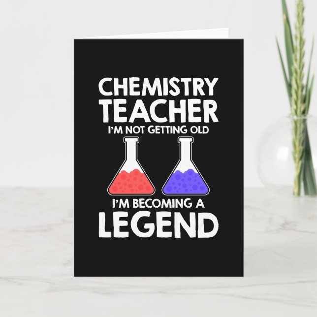 Chemistry Teacher Legend Karte (Vorderseite)