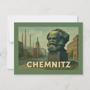 Chemnitz Deutschland Stadt Kunst Postkarte