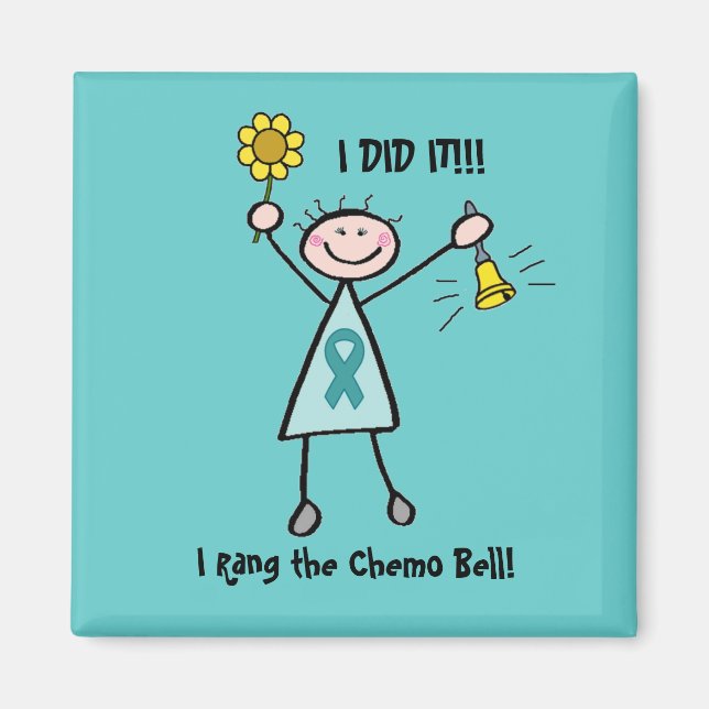 Chemo Bell - Aquamarine Schleimhaut des Eierstockk Magnet (Vorne)