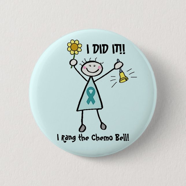 Chemo Bell aquamariner Band-Knopf Button (Vorderseite)