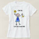 Chemo Bell - Darmkrebs-Frau T-Shirt (Design vorne)