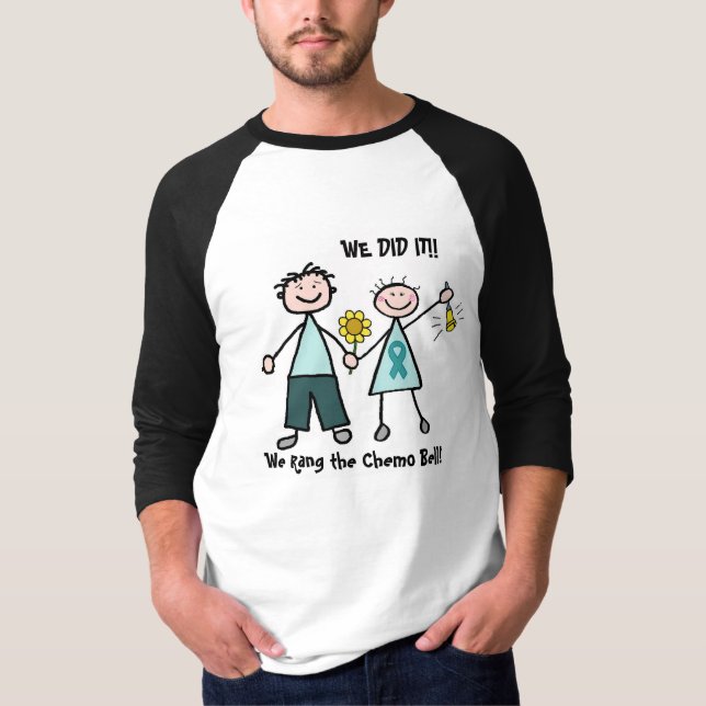 Chemo Bell - Gebärmutterkrebs T-Shirt (Vorderseite)