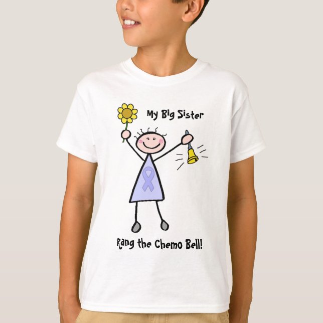 Chemo Bell - Magen-Krebs-Frau T-Shirt (Vorderseite)