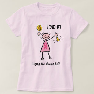 Chemo Bell - rosa Band-Brustkrebs T-Shirt