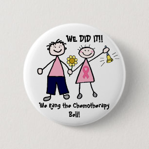 Chemo Bell - Rosa Ribbon Brustkrebs Button