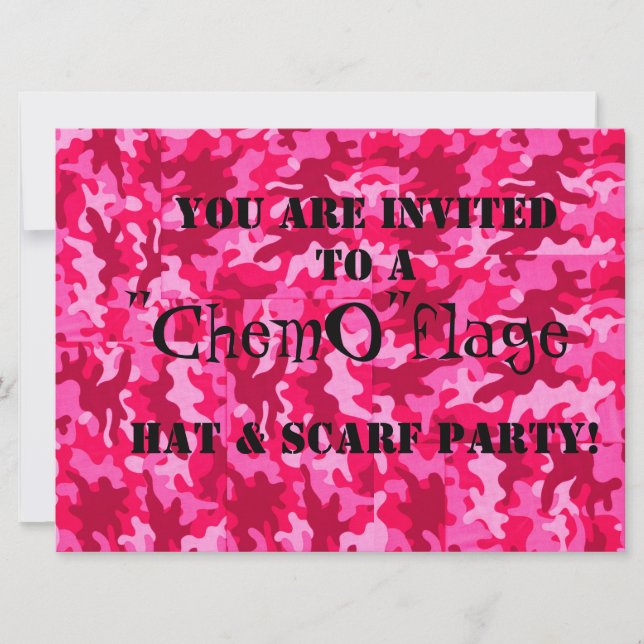 "Chemo " flage Party! Einladung (Vorderseite)