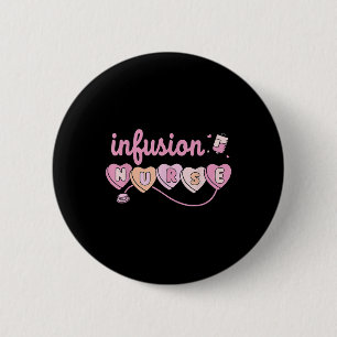 Chemo Infusion Nurse Valentinstag HerzOnkologie Button