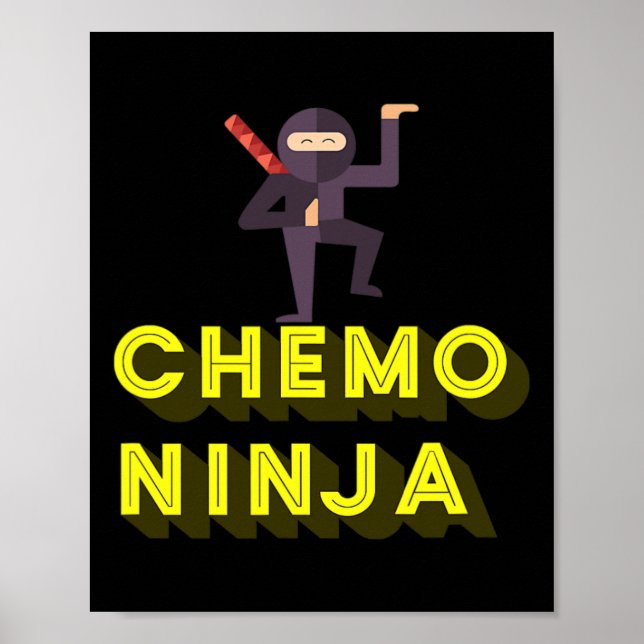 Chemo Ninja kids Cancer Awareness Month Poster (Vorne)