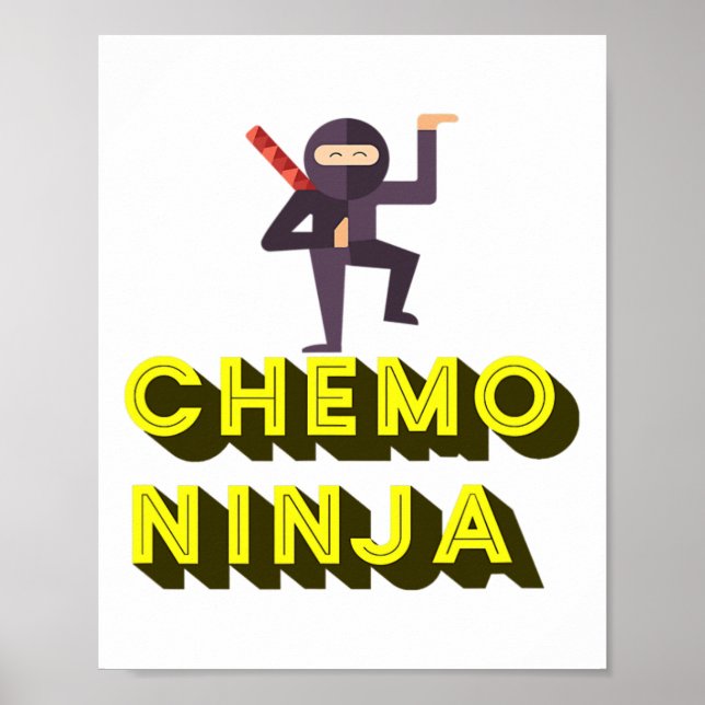 Chemo Ninja kids Cancer Awareness Month Poster (Vorne)