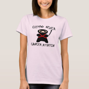 Chemo Ninja tötet Brustkrebs-Rosa T-Shirt