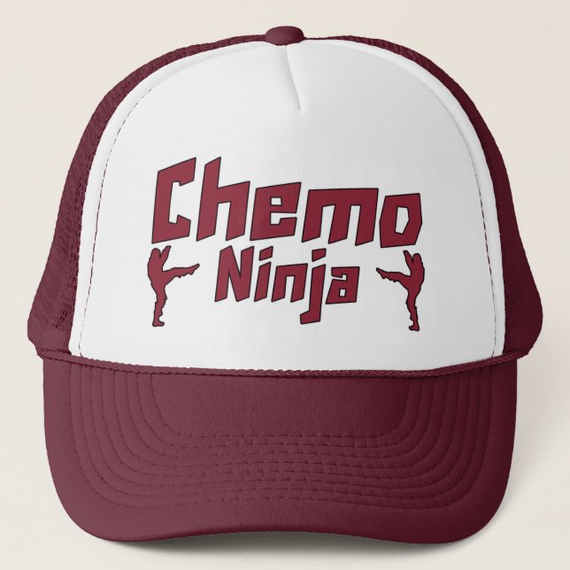 Chemo Ninja Truckerkappe (Vorderseite)