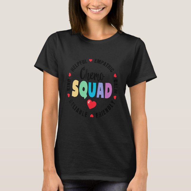 Chemo Squad Infusion Künftige Onkologie Krankenpfl T-Shirt (Vorderseite)