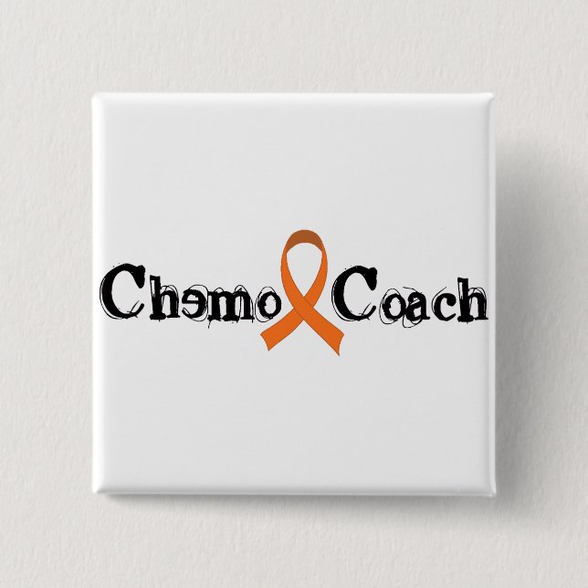 Chemo Zug - orange Band Button (Vorderseite)