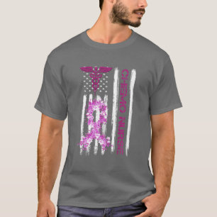 Chemotherapie Nurse Chemo Nurse American Flag Onco T-Shirt