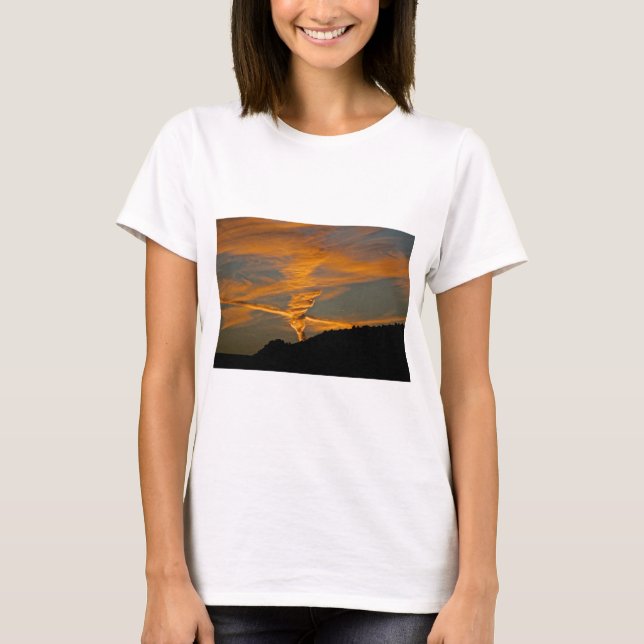 Chemtrail Sonnenuntergang T-Shirt (Vorderseite)