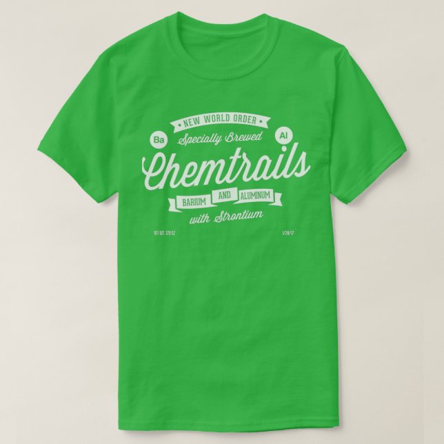 Chemtrails BA AL Barium und Aluminium T-Shirt (Design vorne)