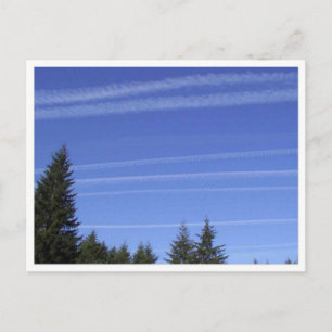 Chemtrails in NordwestUSA Postkarte