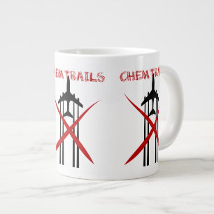 Chemtrails sind falsch Jumbo-Tasse