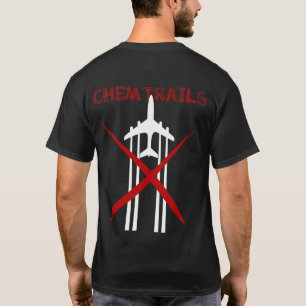 Chemtrails sind falsche Dunkelheit farbiges T-Shirt