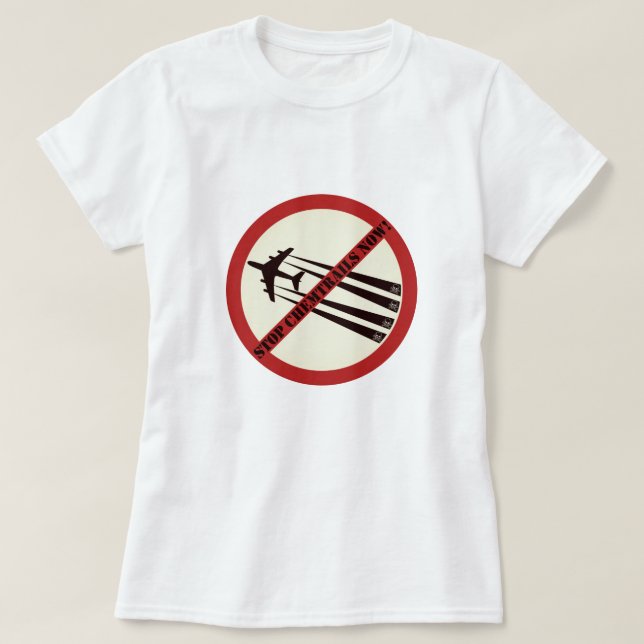 Chemtrails stoppen T-Shirt (Design vorne)
