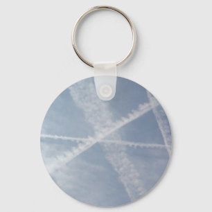 Chemtrails über Spanien Schlüsselanhänger