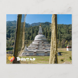 Chendebji Chorten in Bhutan, Himalaja, Asien Postkarte