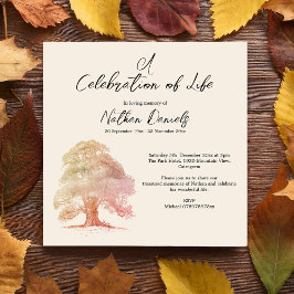 Chêne d'automne Fête de la carte de vie